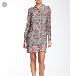 Rachel Zoe Collard Shirt Silk Dress